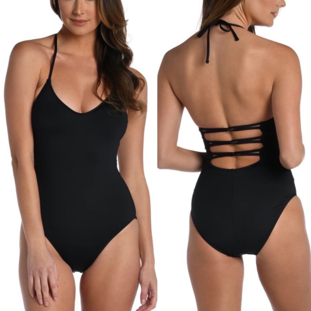 NWT La Blanca island goddess underwire one piece swimsuit